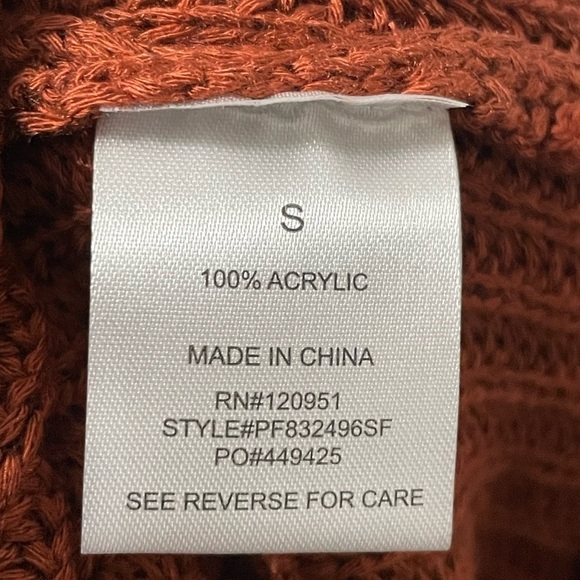 Pinque Women’s NWT Jamelya Braided Back Design High Low Open Cardigan Small - Picture 3 of 12